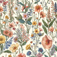 PASTEL FLOWERS WZ. 34