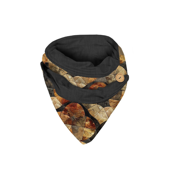 BUTTON SCARF - batik quilt wz.3 - sewing set