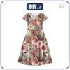 Dziecięca sukienka “Mia” (86/92) - PASTEL FLOWERS WZ. 30 - zestaw do uszycia