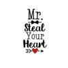 MR. STEAL YOUR HEART (HAPPY VALENTINE’S DAY) - Paneel Sommersweat 50cm x 60cm