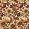 AUTUMN FLOWERS WZ. 28 - looped knit fabric