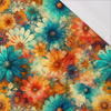 FLOWERS PAPAYA ORANGE WZ. 6 - single jersey