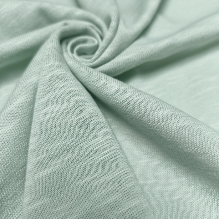 "FLAME" cotton jersey 170g - LIGHT MINT D-86