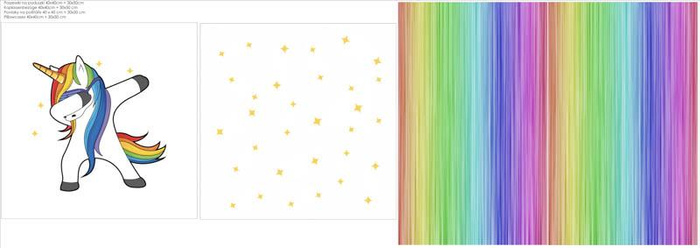 DEKO-KOPFKISSEN - DABBING EINHORN