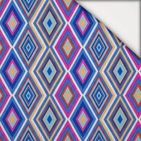 RETRO GEOMETRIC WZ. 11 - lehký, česaný úplet