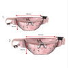 HIP BAG - ALWAYS BEAUTIFUL (GLITTER BUTTERFLIES) / CAMOUFLAGE pat. 2 (rose quartz) - big