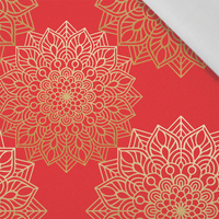 MANDALA pat. 5 / red - Cotton woven fabric