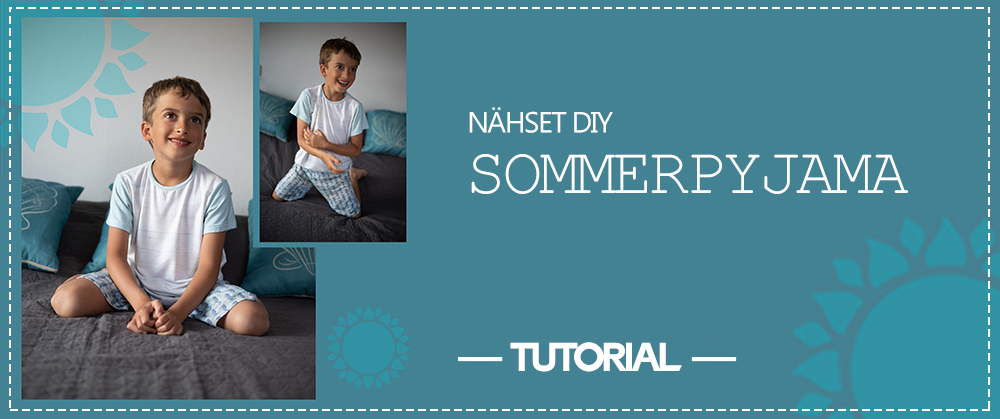 Sommerpyjama für Kinder aus dem DIY Nähset