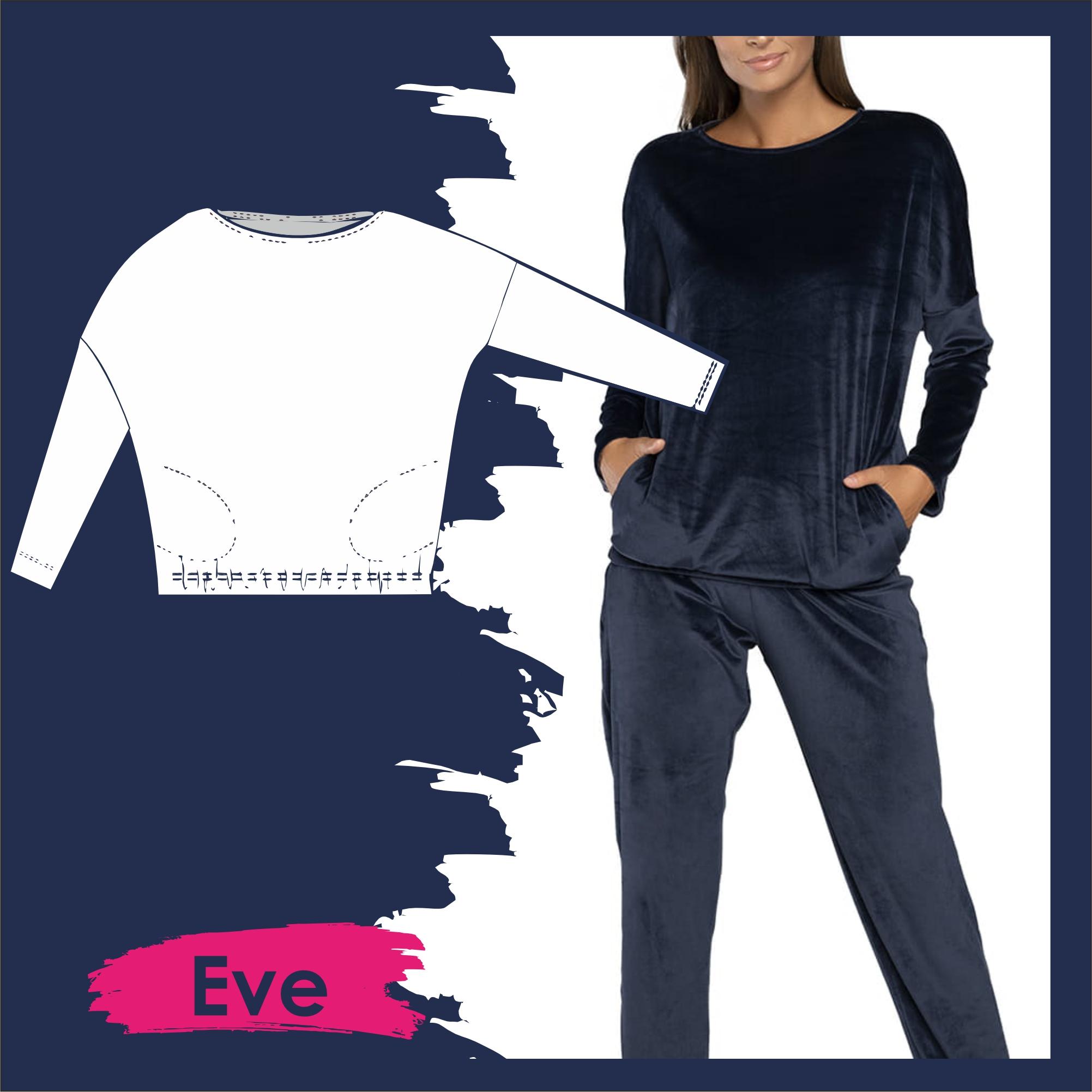 HOMEWEAR Velour-Longshirt (EVA)