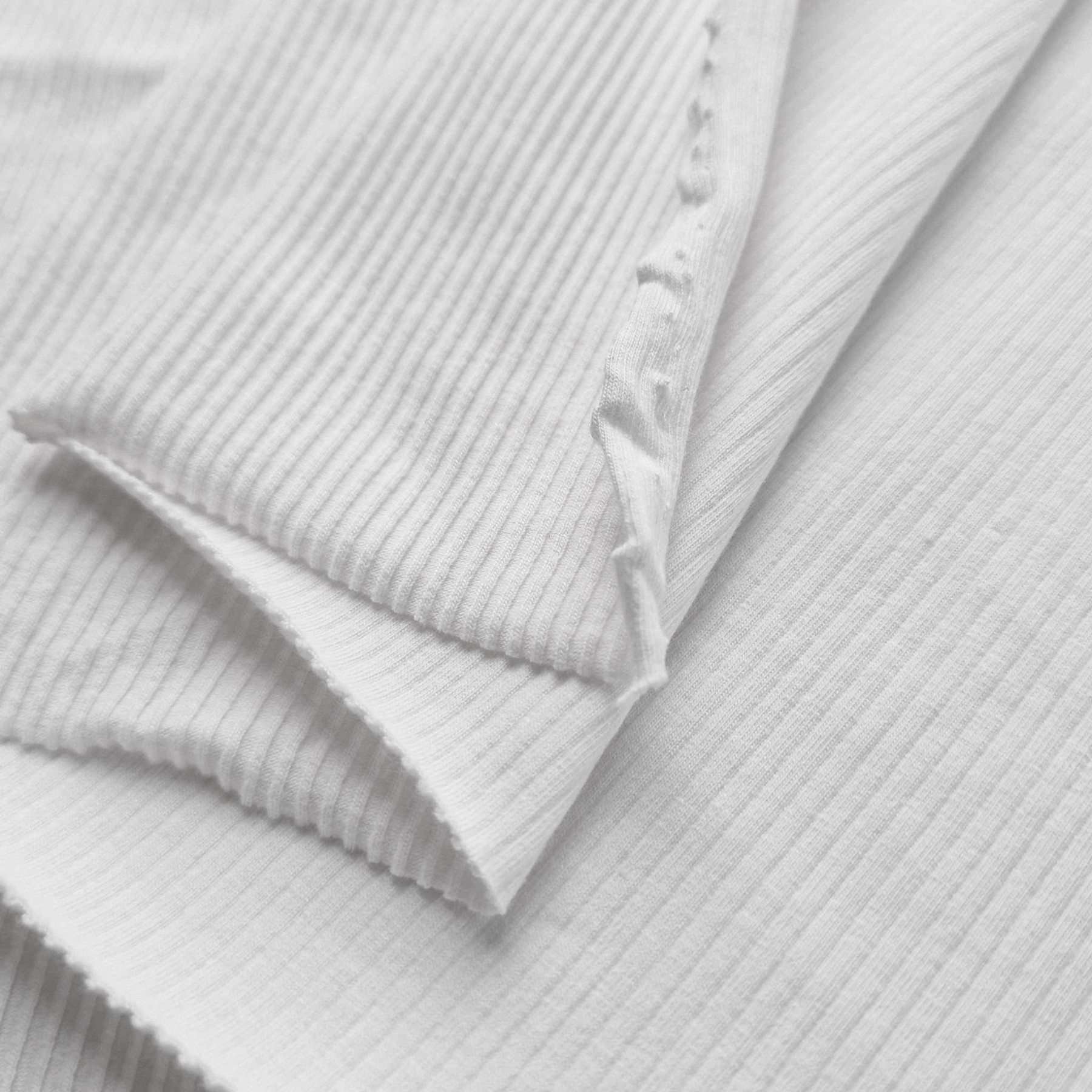 RIB JERSEY - biały