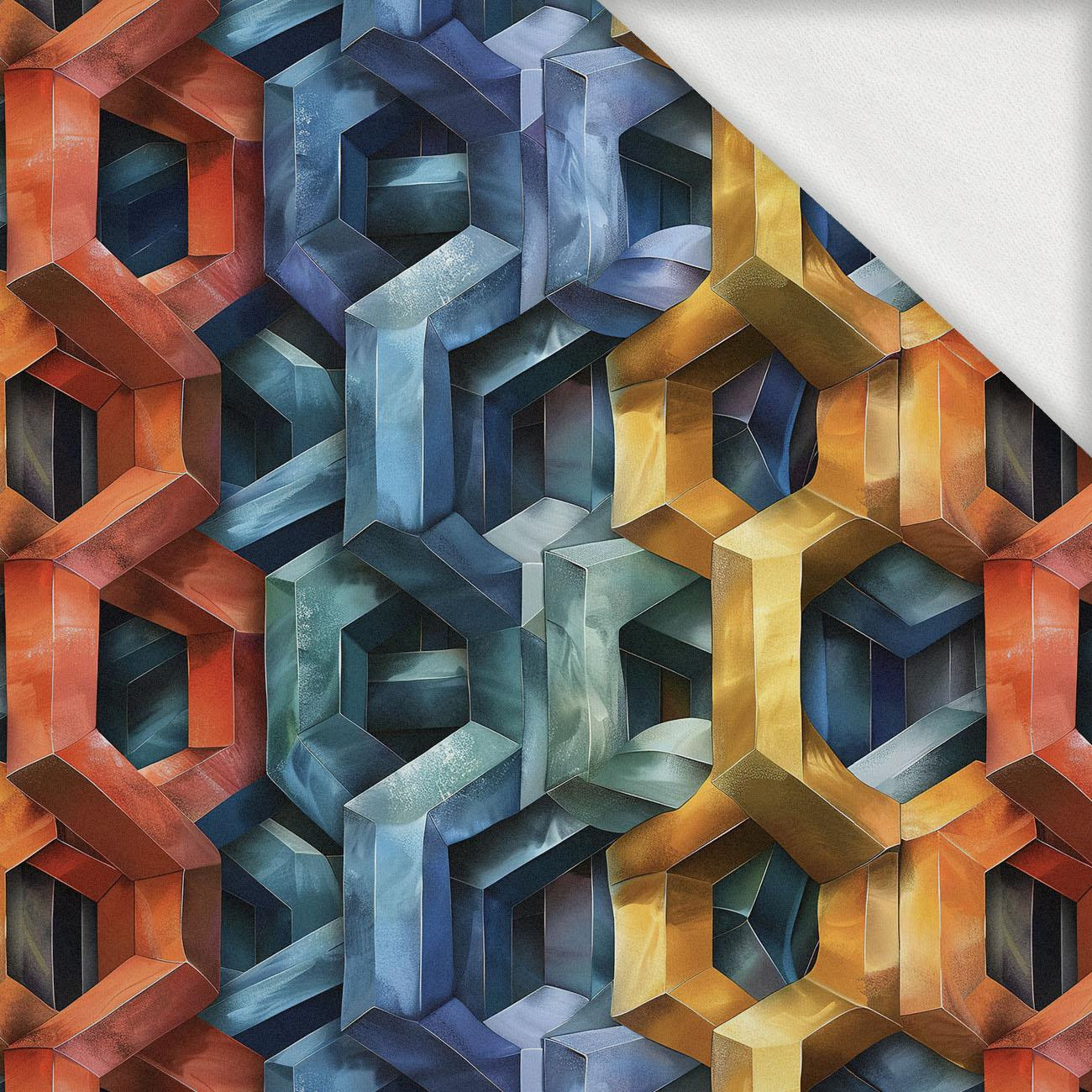 ABSTRACTION WZ.37 - dzianina pętelkowa z elastanem ITY