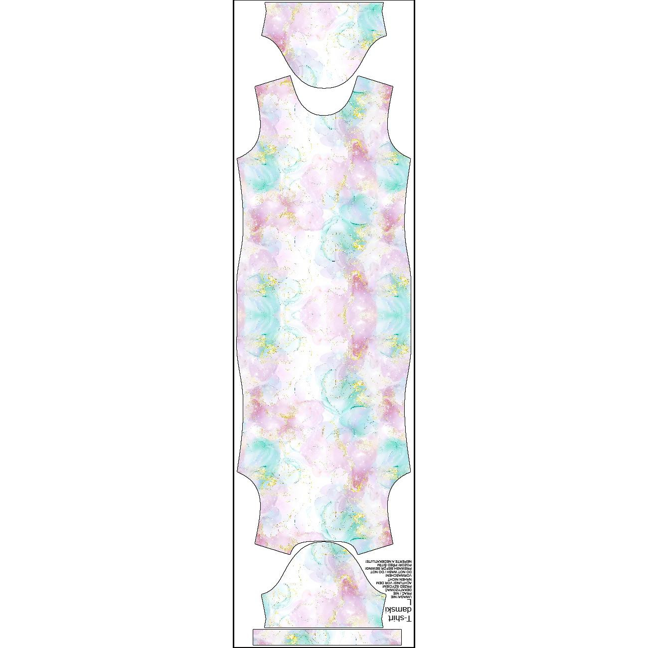 T-SHIRT DAMSKI (M) - ALCOHOL PASTEL WZ.1 - zestaw do uszycia 