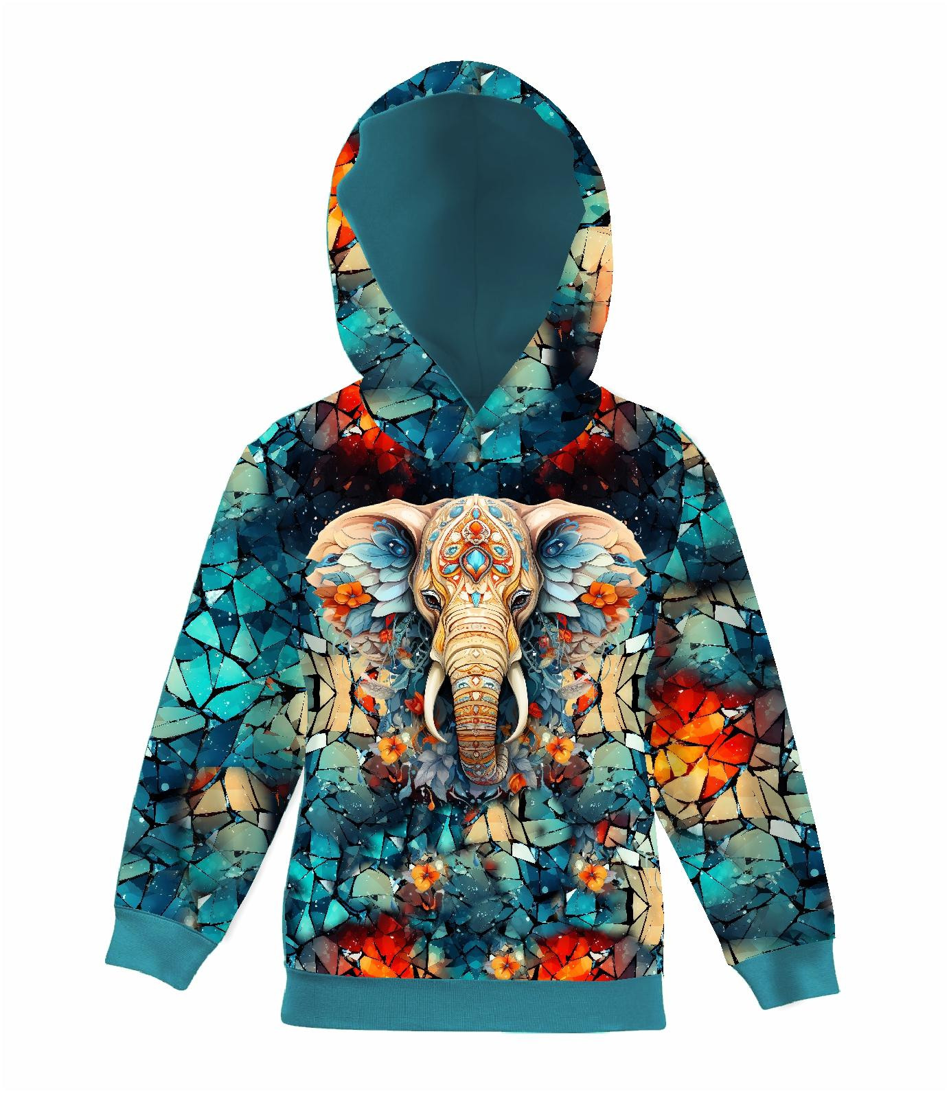 100cm ANIMALS CRACKED wz.3 - dresówka pętelkowa