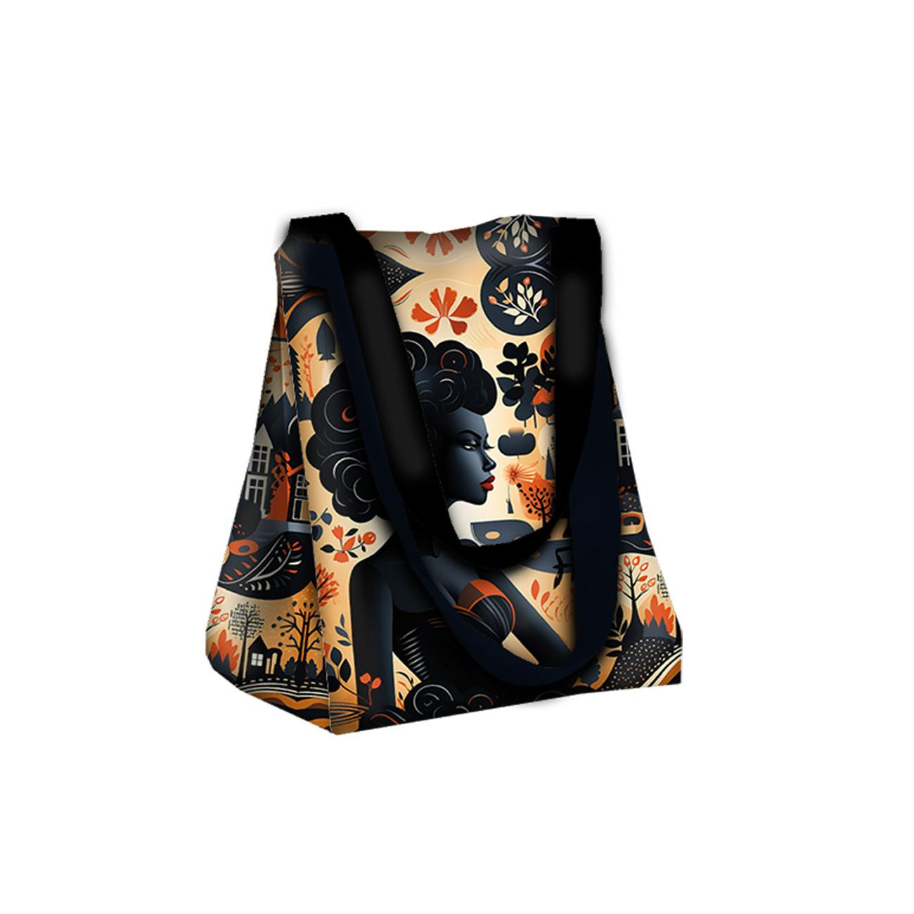 Torba XL z saszetką 2 w 1 - AROUND THE WORLD WZ.19 - zestaw do uszycia