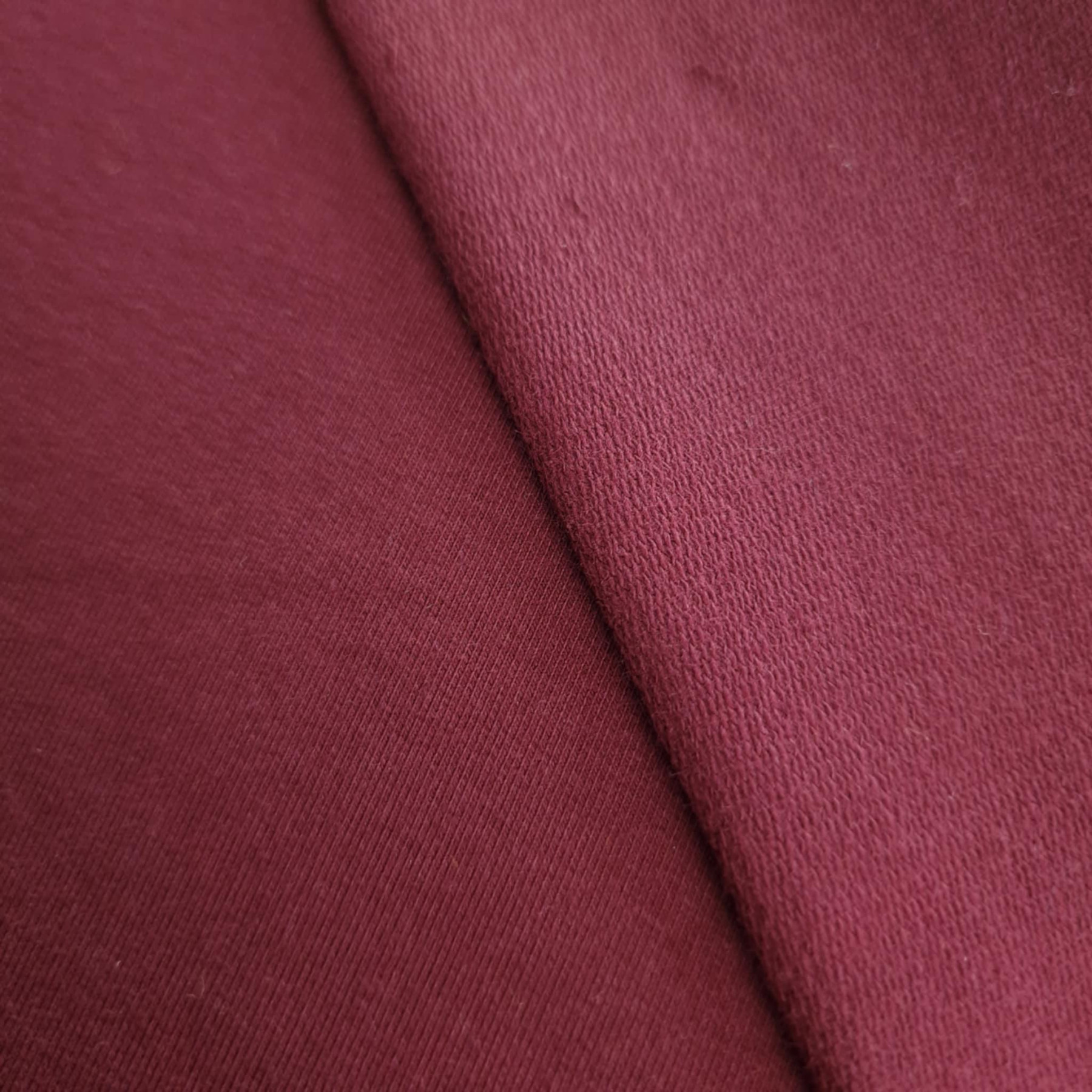 Dresówka pętelkowa PREMIUM - BAKŁAŻAN (AUBERGINE )