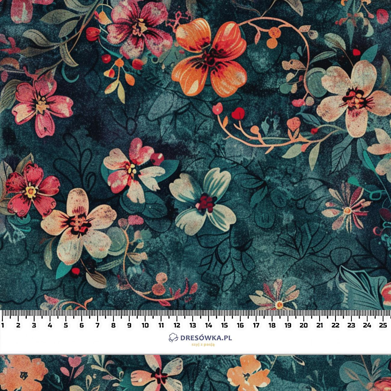 AUTUMN FLOWERS WZ. 6 - tkanina wodoodporna