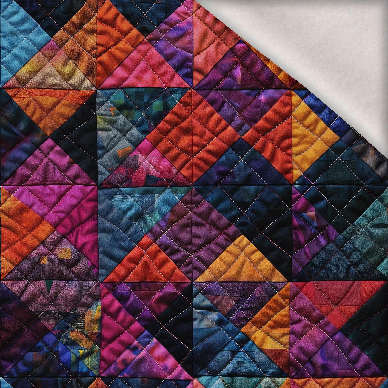 Batik Quilt wz.9 - lekka dzianina drapana