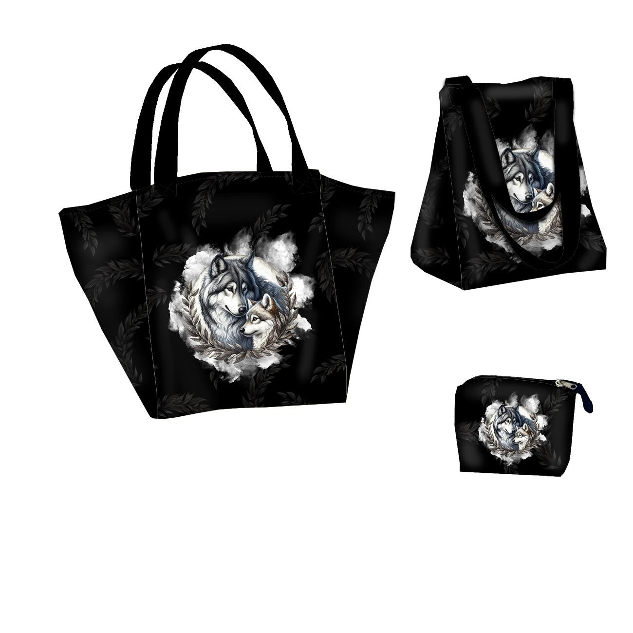Torba XL z saszetką 2 w 1 - CUTE ANIMALS wz.17 - zestaw do uszycia