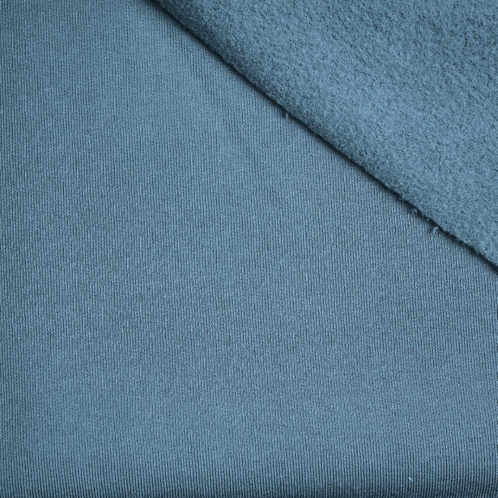 M-01 SLATE BLUE - gruba dresówka drapana D300