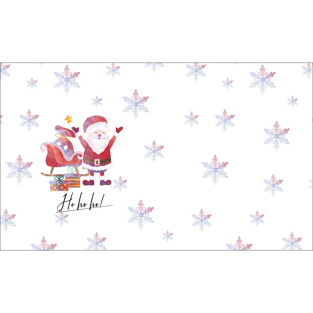 WESOŁY MIKOŁAJ / ho ho ho (ŚWIĄTECZNI PRZYJACIELE)  - panel tkanina bawełniana / Rozmiar do wyboru