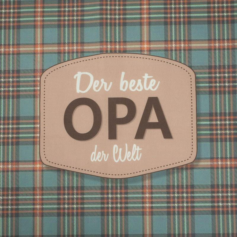 Der beste Opa der Welt/ krata retro- panel tkanina bawełniana (50cmx75cm)
