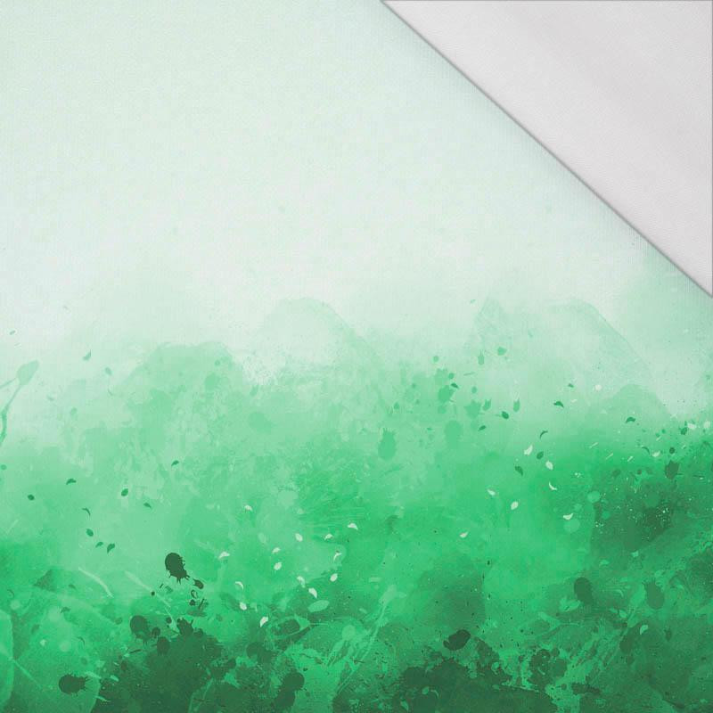 KLEKSY (zielony) - PANEL SINGLE JERSEY