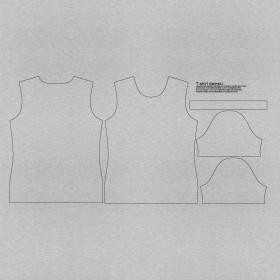 T-SHIRT DZIECIĘCY (104/110) - M-01 MELANŻ JASNOSZARY - single jersey 
