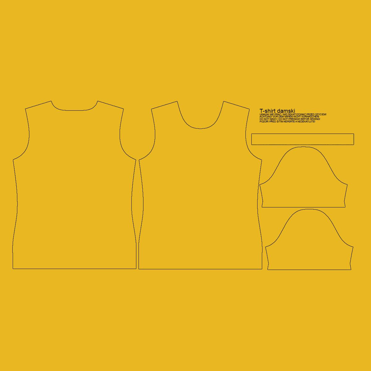 T-SHIRT DZIECIĘCY - B-14 - SPICY MUSTARD - single jersey