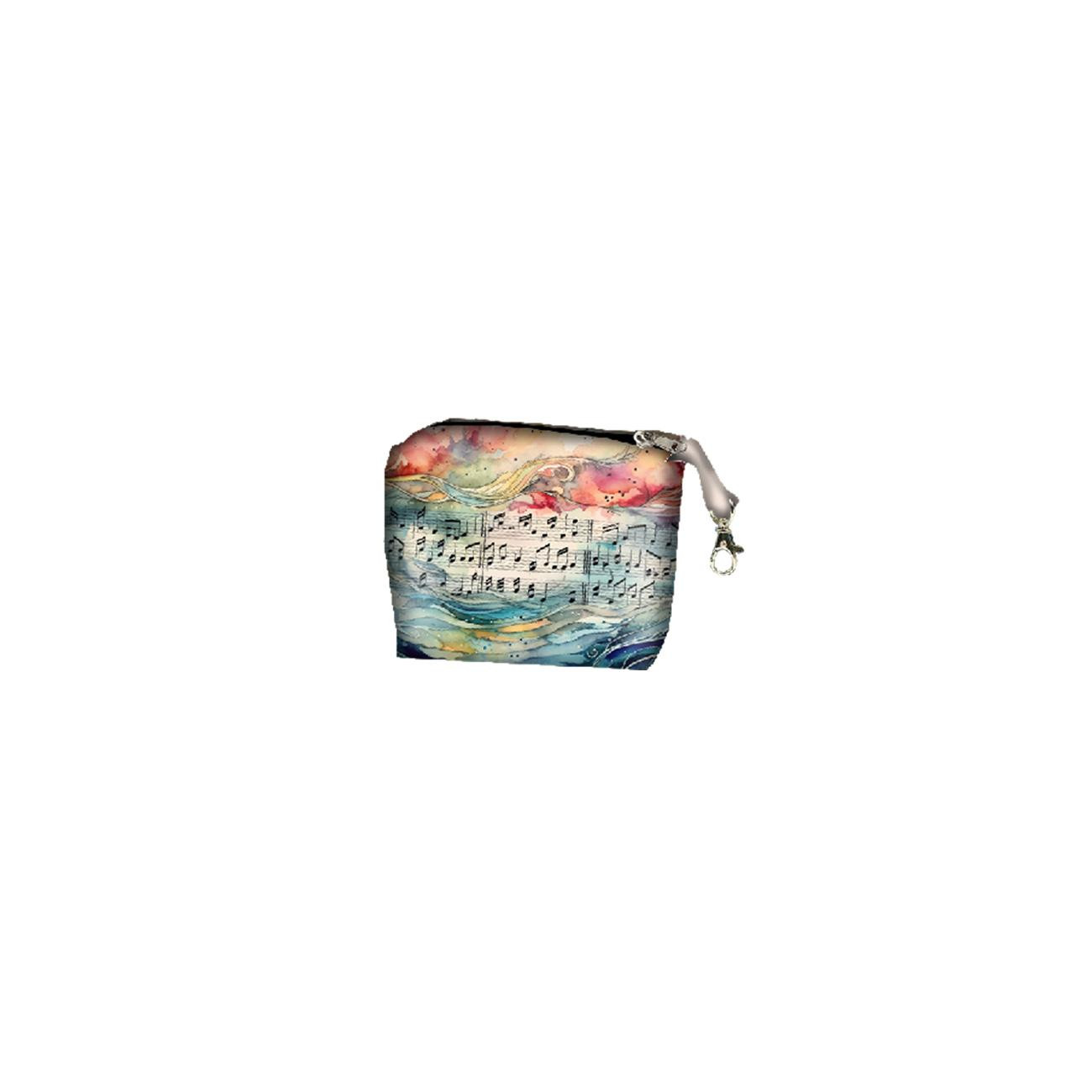 Torba XL z saszetką 2 w 1 - WATERCOLOR MUSIC wz.2 - zestaw do uszycia