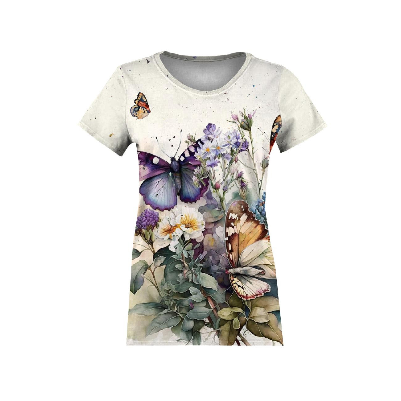 T-SHIRT DAMSKI - BEAUTIFUL BUTTERFLY WZ. 2 - zestaw do uszycia