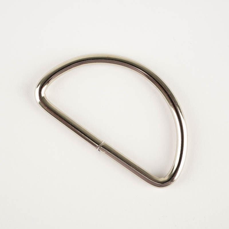 Półkółko metalowe 40 mm - srebrny