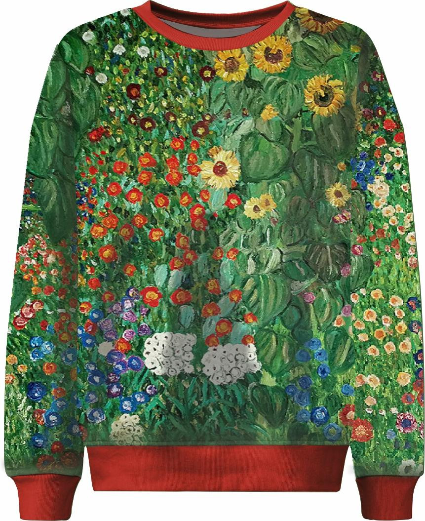 DZIECIĘCA BLUZA (NOE) - FARM GARDEN WITH SUNFLOWERS (Gustav Klimt) - zestaw do uszycia