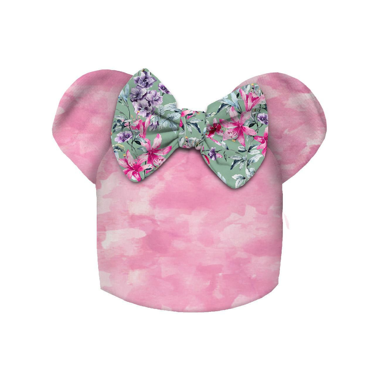 DZIECIĘCA CZAPKA I CHUSTA (MOUSE) - SPRING MEADOW wz. 3 48-50