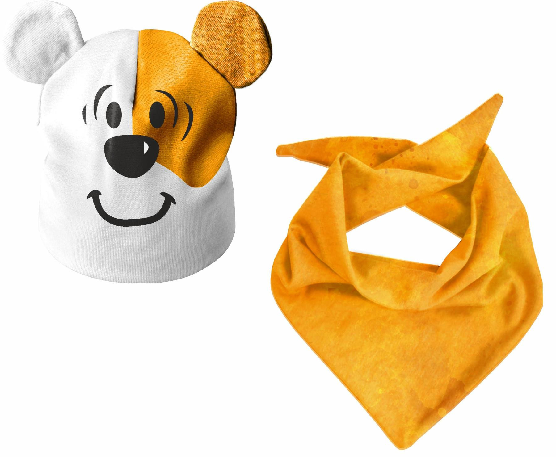 DZIECIĘCA CZAPKA I CHUSTA (TEDDY) - DOG 44-47
