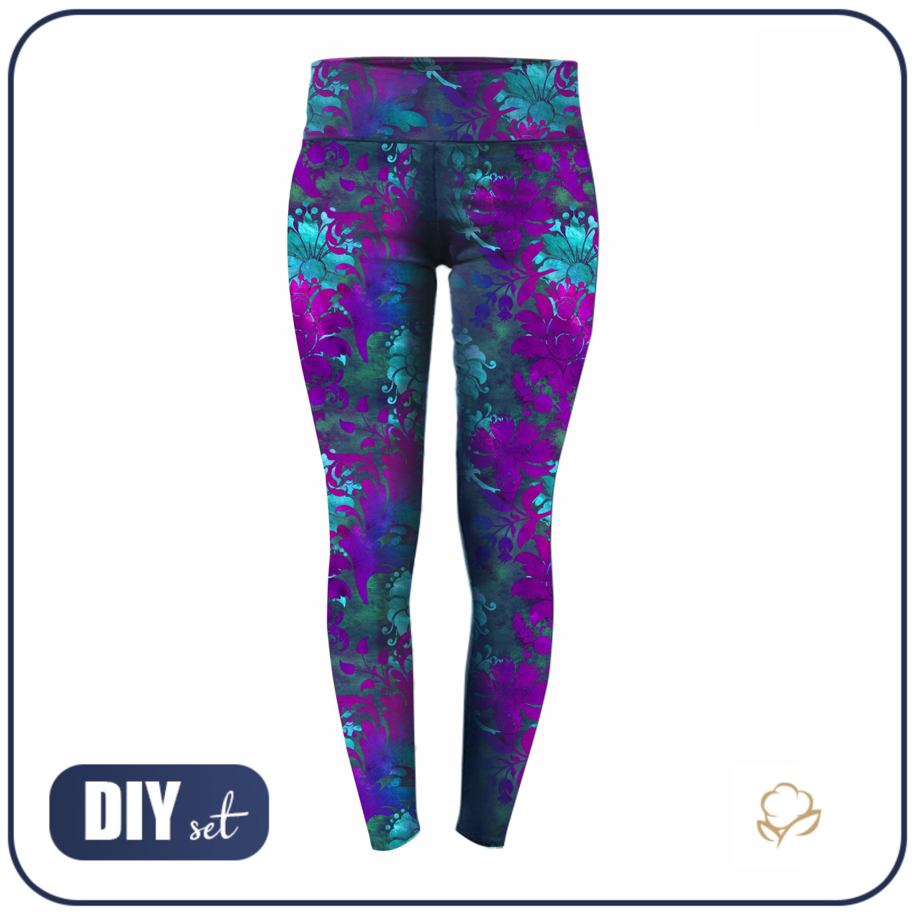 LEGGINSY SPORTOWE - FLORAL WZ. 2