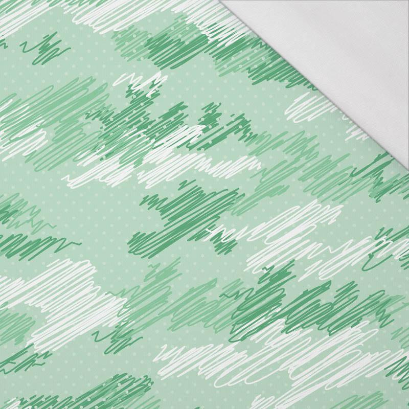 MORO - bazgroły / zielony - single jersey z elastanem 