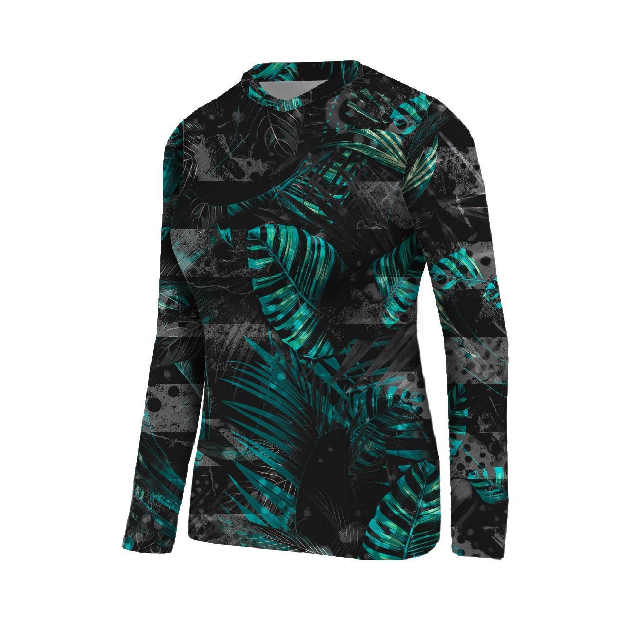 JUNGLE ZEBRA / MONSTERA - single jersey z elastanem ITY