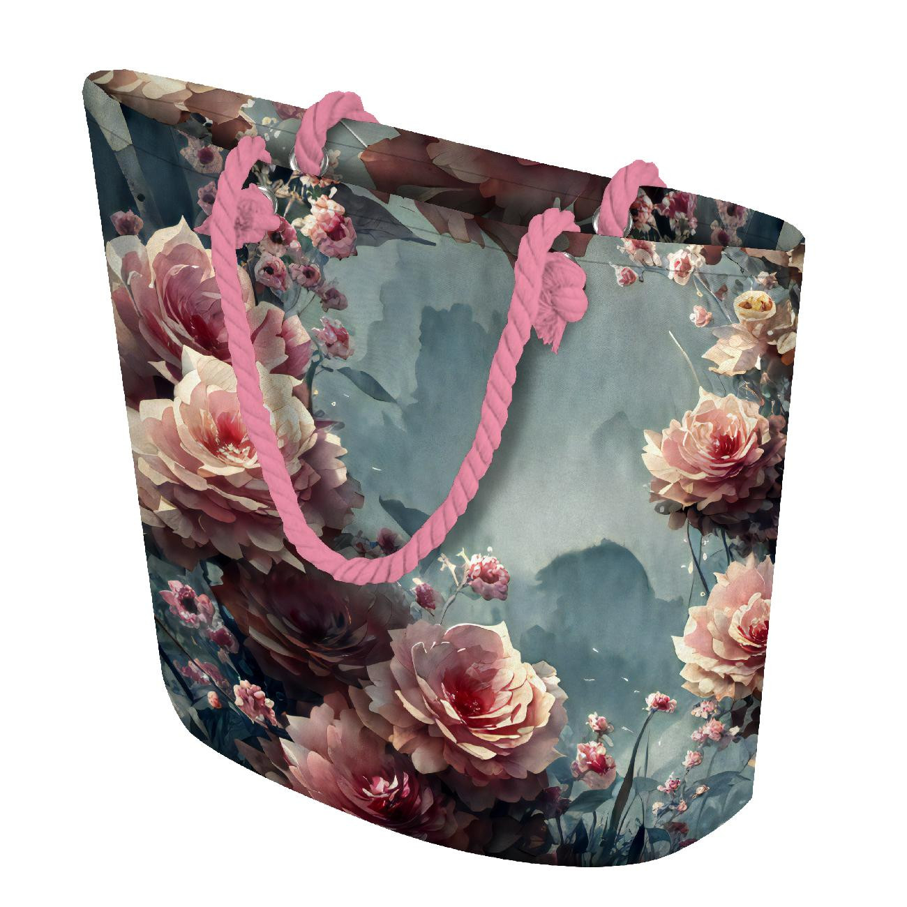 TORBA SHOPPER - VINTAGE FLOWERS wz. 8 - zestaw do uszycia