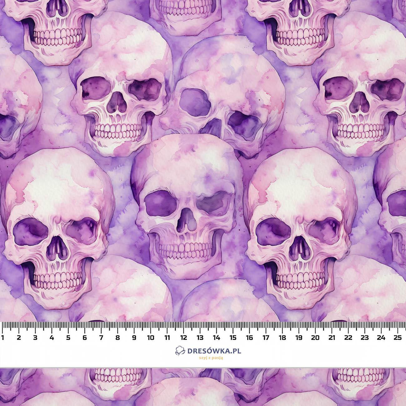 PASTEL SKULL- Welur tapicerski