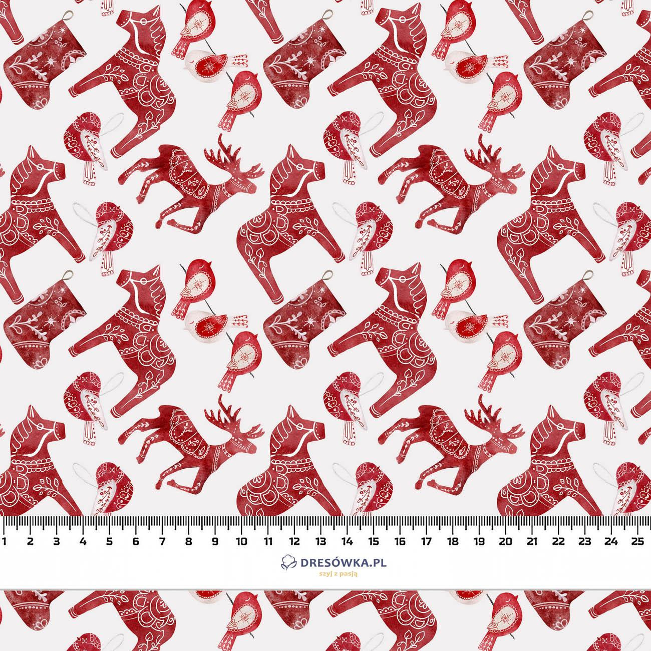 ZIMOWE ZWIERZĘTA WZ. 3 (NORDIC CHRISTMAS)- Welur tapicerski