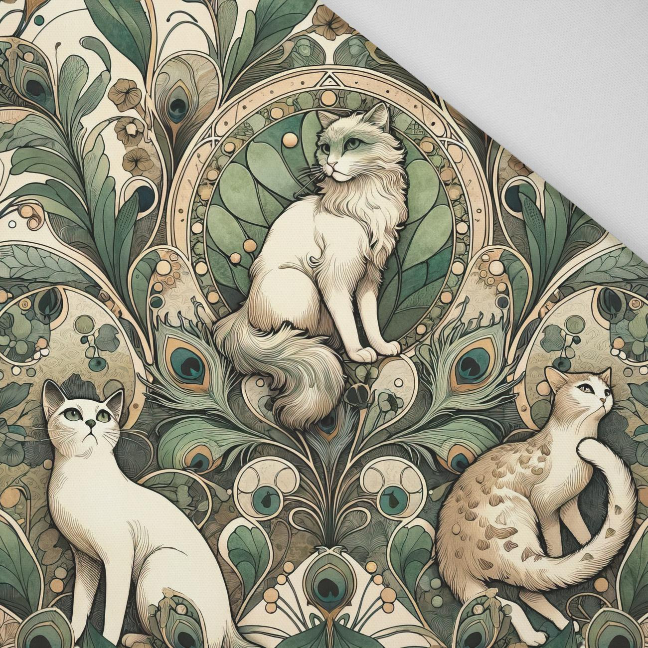 ART NOUVEAU CATS & FLOWERS WZ. 1 - Panama 220g