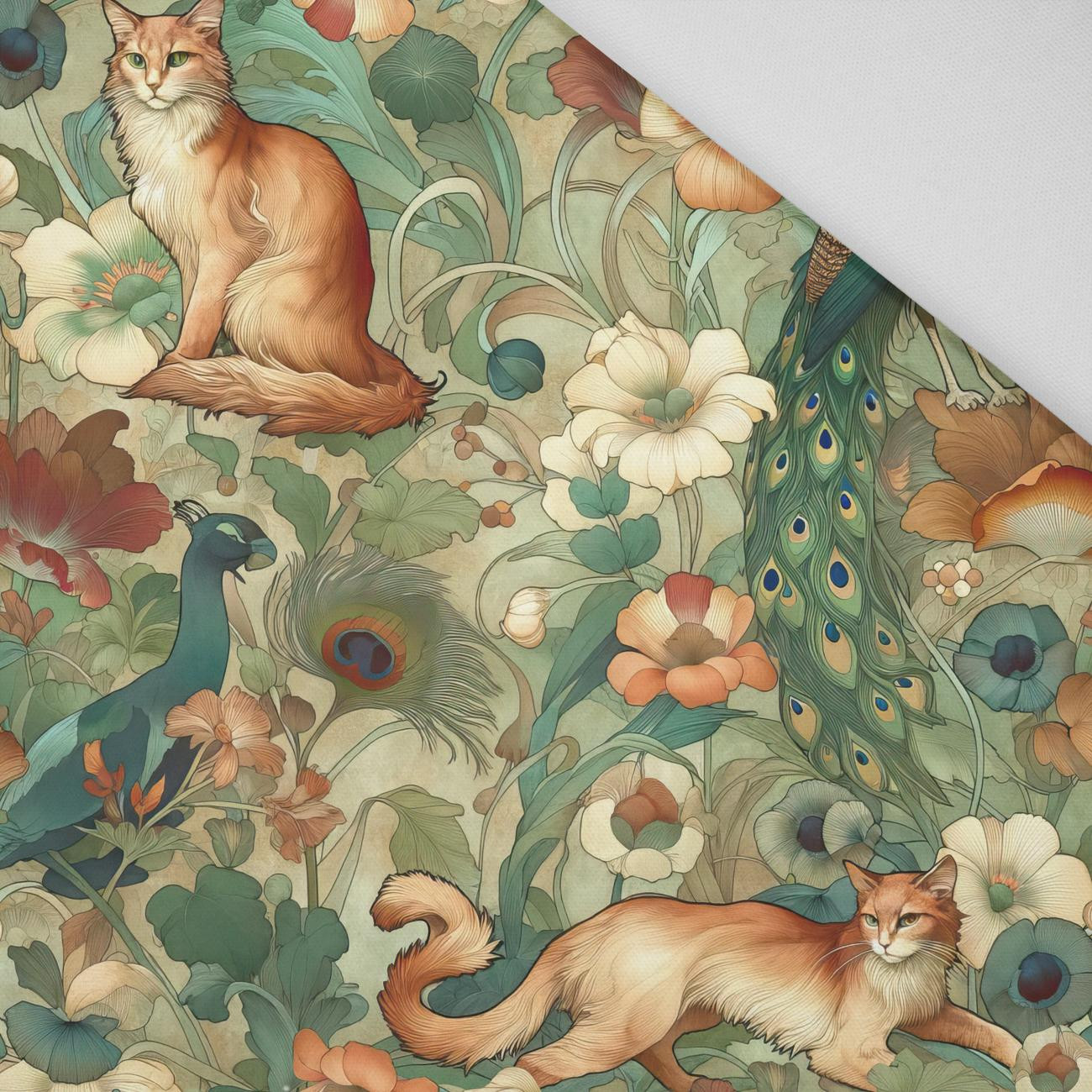 ART NOUVEAU CATS & FLOWERS WZ. 2 - Panama 220g