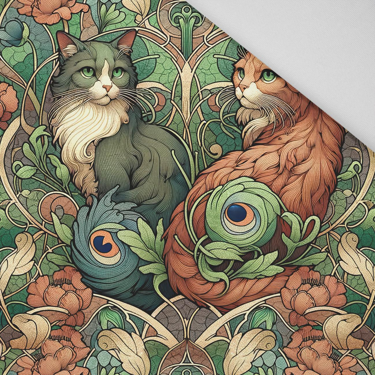 ART NOUVEAU CATS & FLOWERS WZ. 3 - Panama 220g