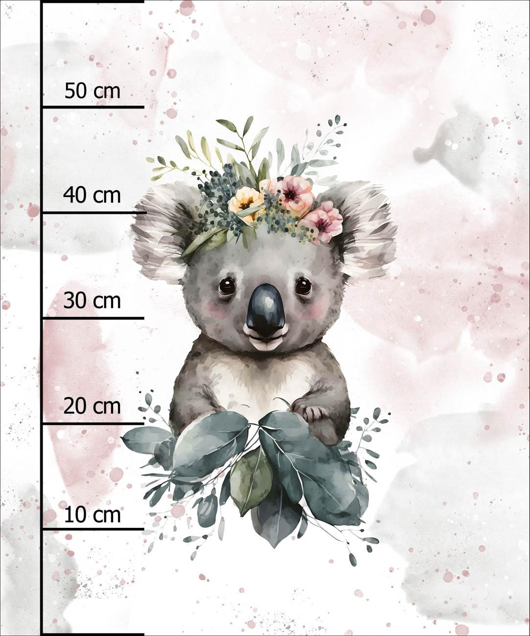 BABY KOALA - panel (60cm x 50cm) dzianina pętelkowa