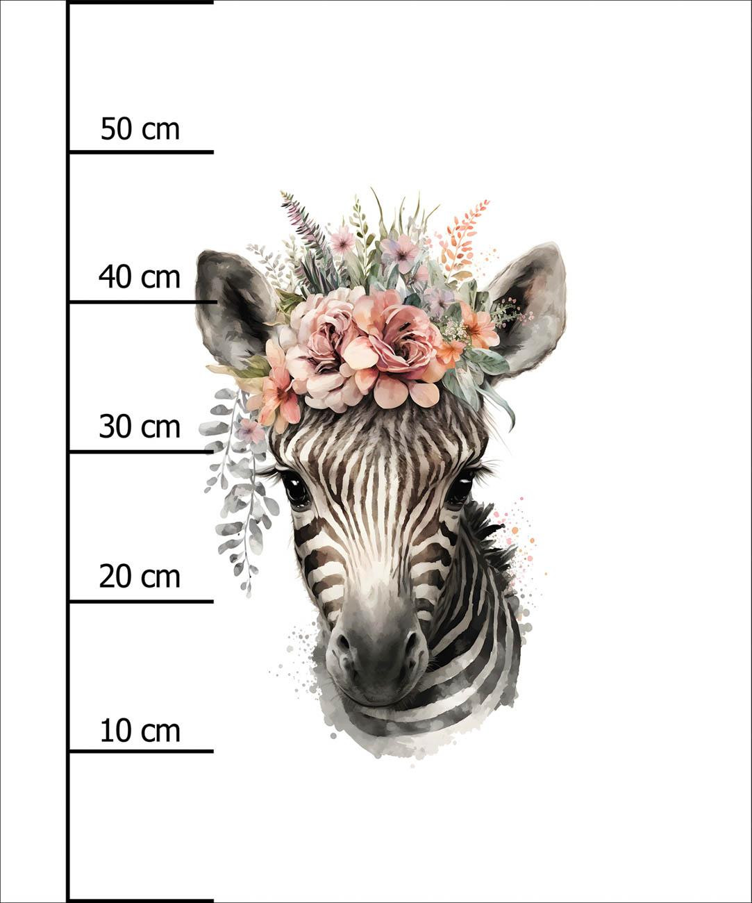 BABY ZEBRA - panel (60cm x 50cm) dzianina pętelkowa