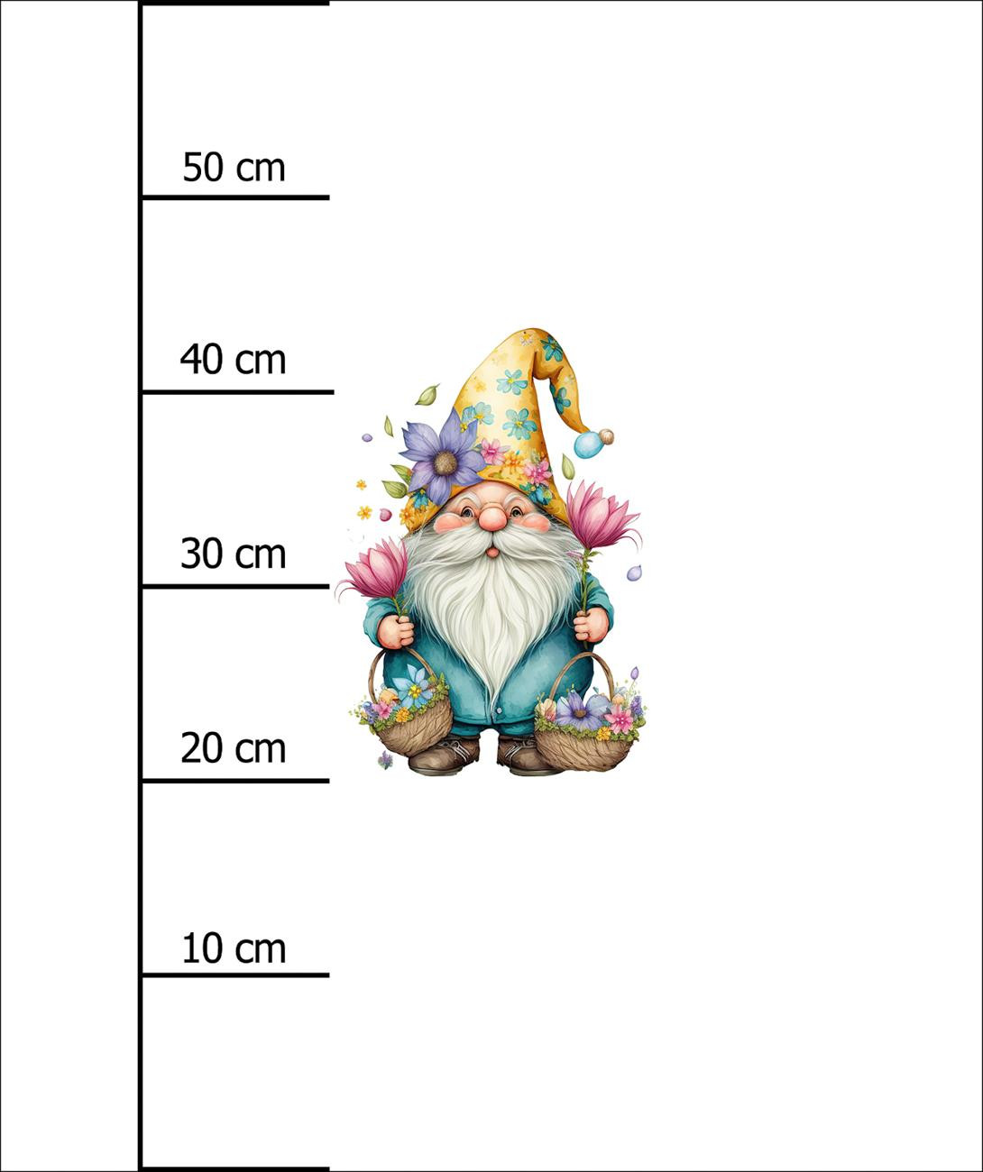 EASTER GNOME WZ. 1 - PANEL (60cm x 50cm) SINGLE JERSEY