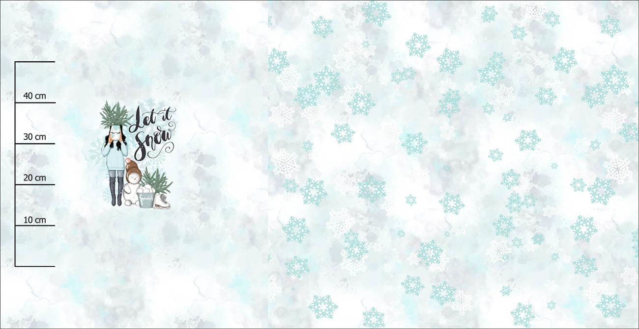 LET IT SNOW wz. 2 (ZIMA W MIEŚCIE) - PANEL PANORAMICZNY (80cm x 155cm)