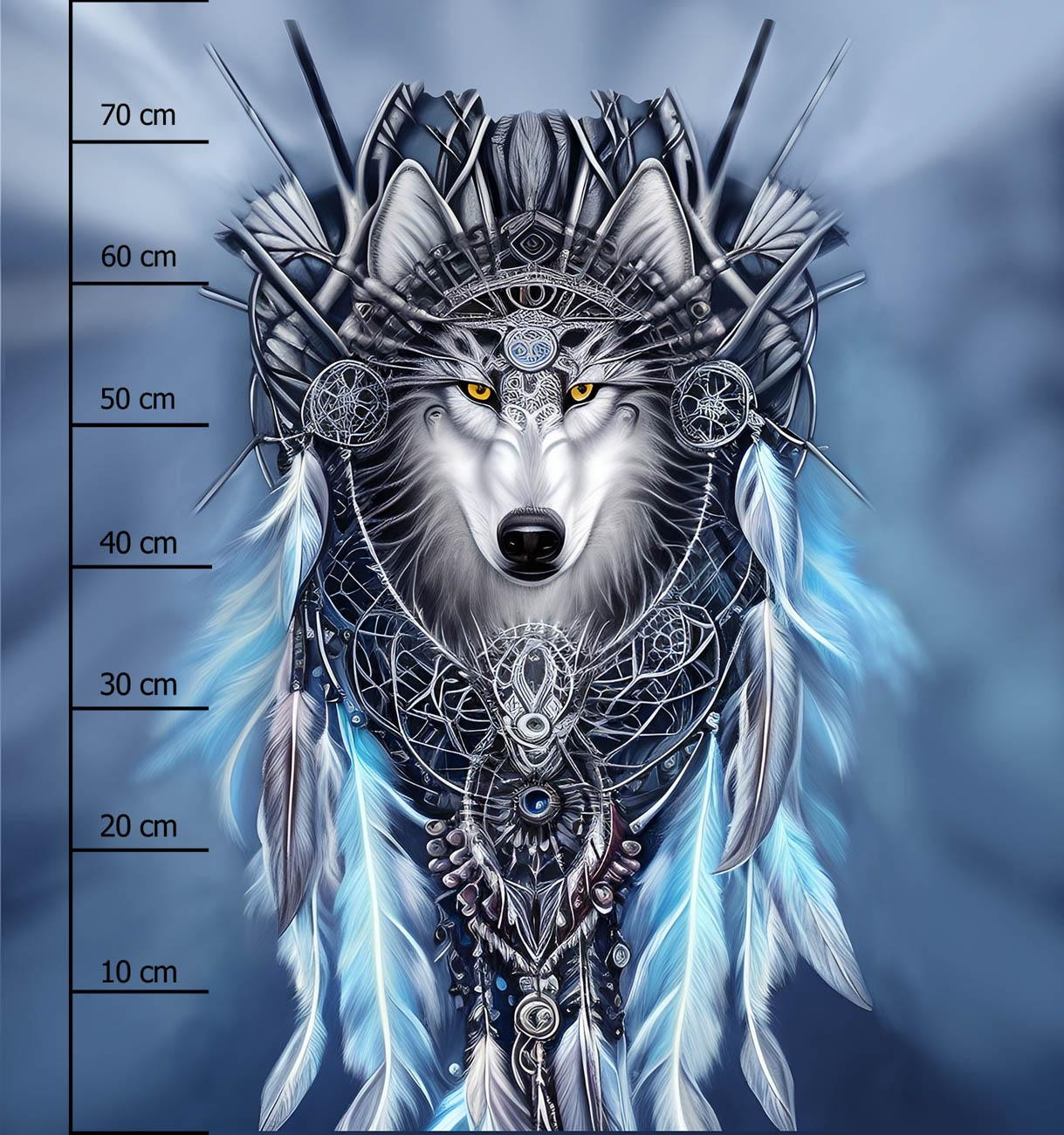 SPIRIT WOLF - PANEL (75cm x 80cm) SINGLE JERSEY ITY