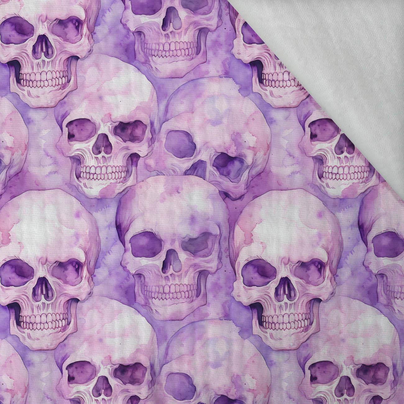 PASTEL SKULL - Muślin bawełniany