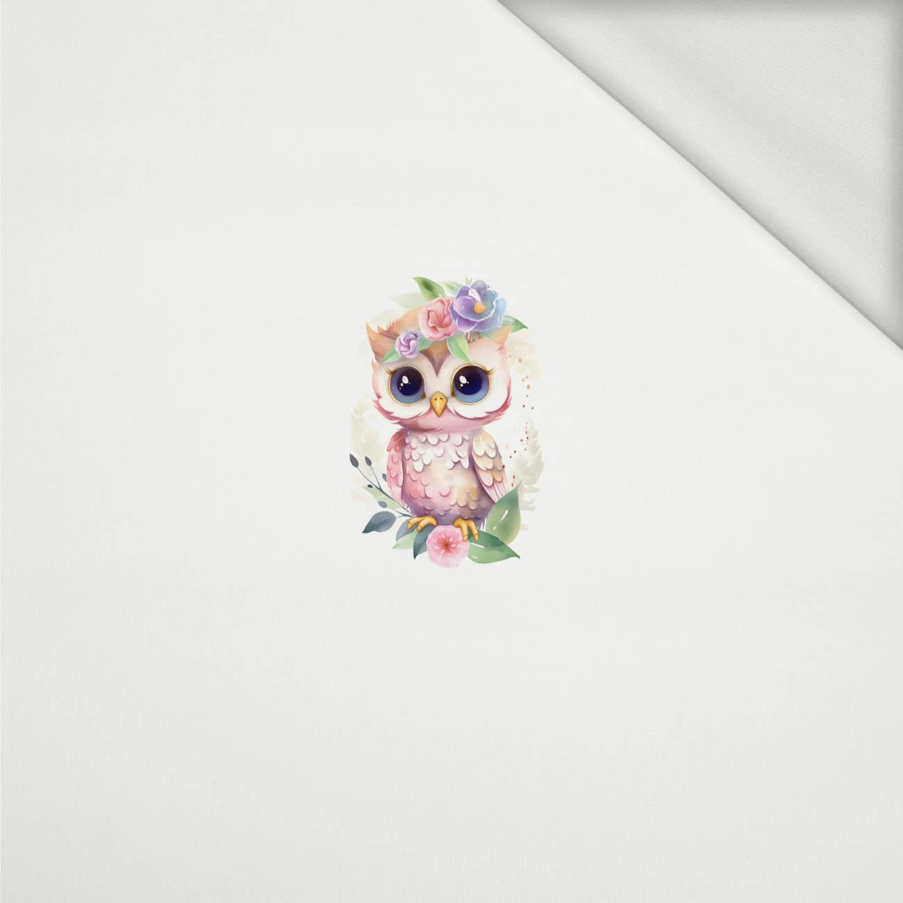 BABY OWL - panel (60cm x 50cm) dzianina pętelkowa